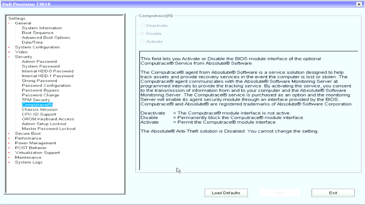 Scan: wdwd BIOS computrace dell T3610.png, close-up of ports and chassis